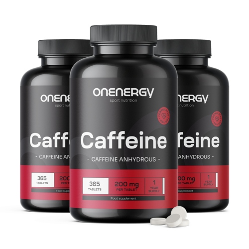 3x Cafeína 200 mg, total de 1095 comprimidos