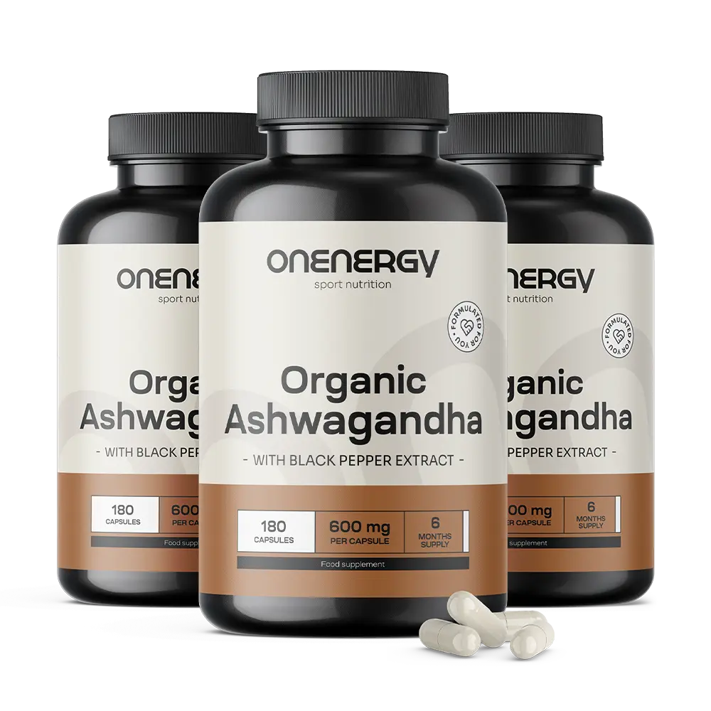 3x Ashwagandha com pimenta-preta BIO