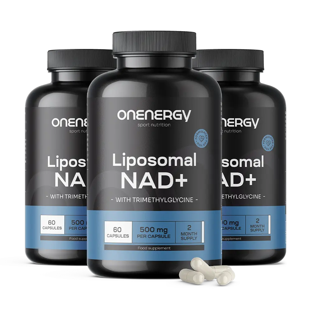 3x Lipossomal NAD+ 500 mg - com trimetilglicina