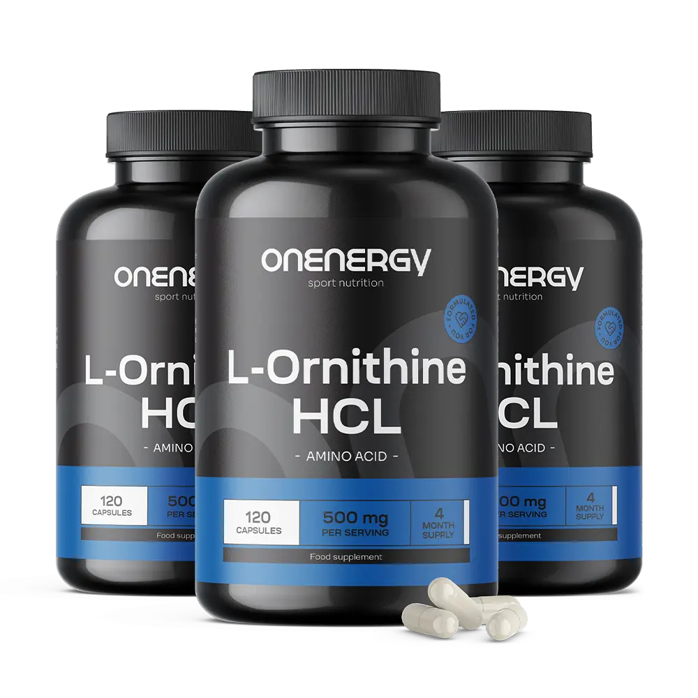 3x L-ornitin HCL 500 mg