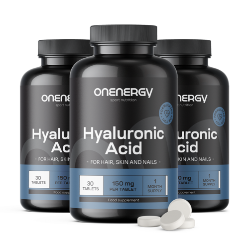 3x Ácido hialurónico 150 mg, total de 90 comprimidos
