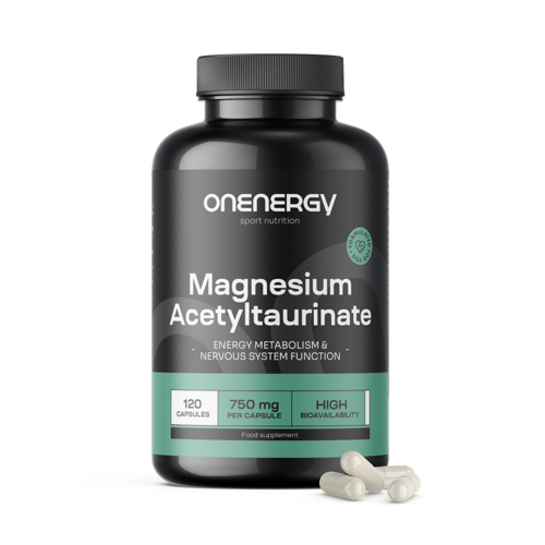 Acetiltaurinato de magnésio 750 mg, 120 cápsulas