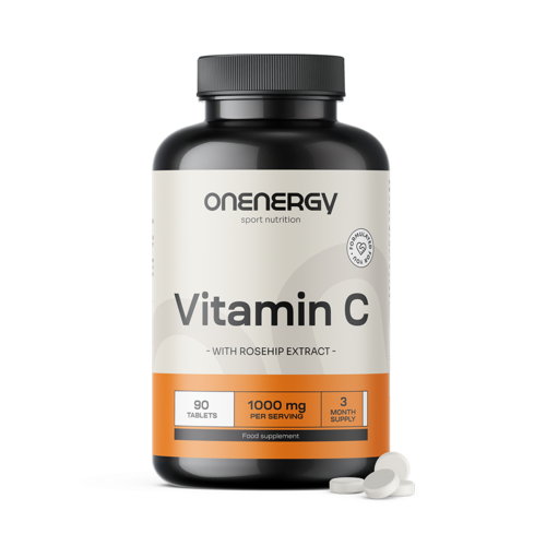 Vitamina C 1000 mg com rosa mosqueta, 90 comprimidos
