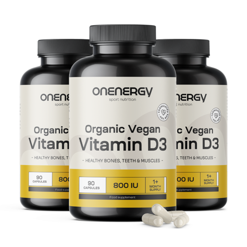 3x BIO vitamina D3 vegan, total de 270 cápsulas