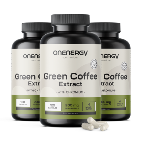 3x Café verde – extrato, total de 360 cápsulas