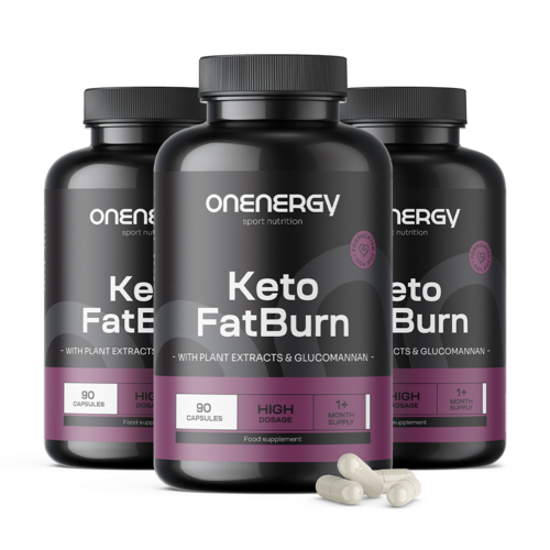 3x Keto FatBurn, total de 270 cápsulas