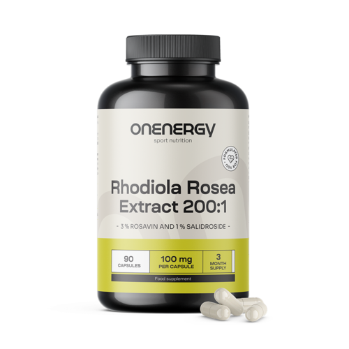 Rhodiola – extrato 200:1, 90 cápsulas