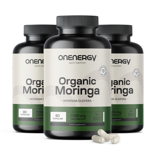 3x BIO Moringa 1100 mg, total de 270 cápsulas