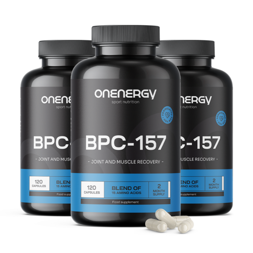3x BPC-157 – regeneração muscular e articular, total de 360 cápsulas
