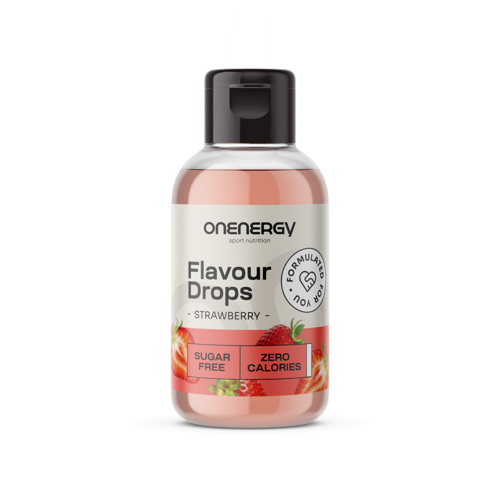 Flavour Drops gotas com adoçante – morango, 50 ml