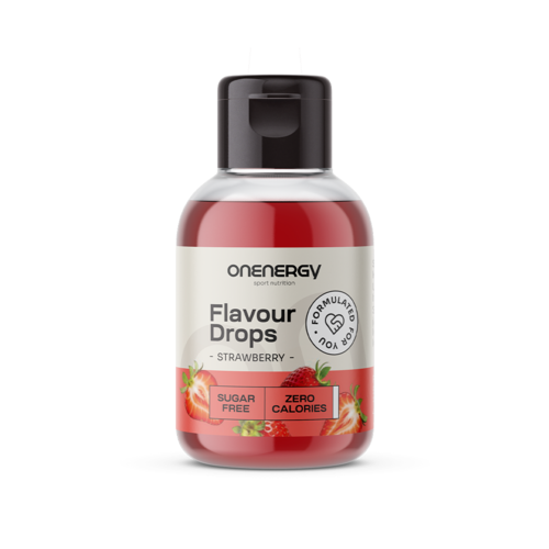 Flavour Drops gotas com adoçante – morango, 50 ml