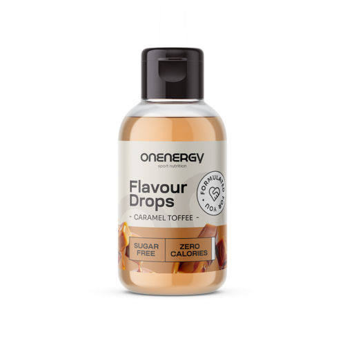 Flavour Drops gotas – caramelo toffee com adoçante, 50 ml